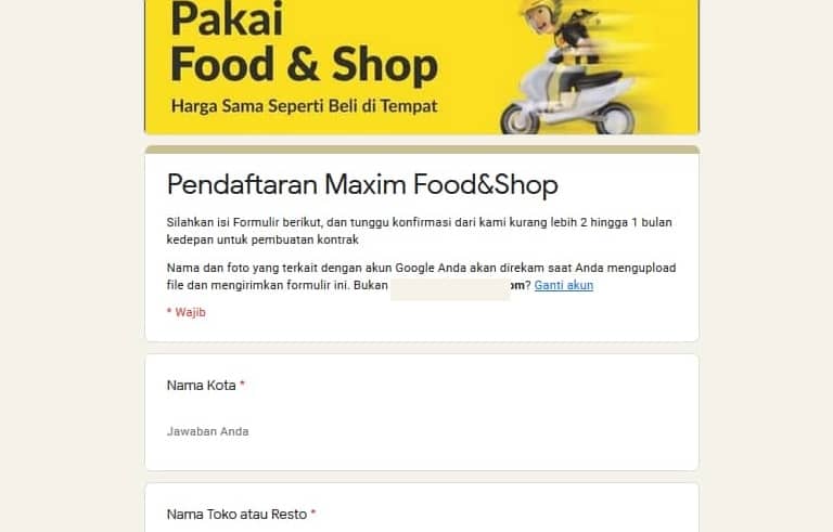 Cara Daftar Maxim Food Untuk Bisnis Kuliner Dikenal ...